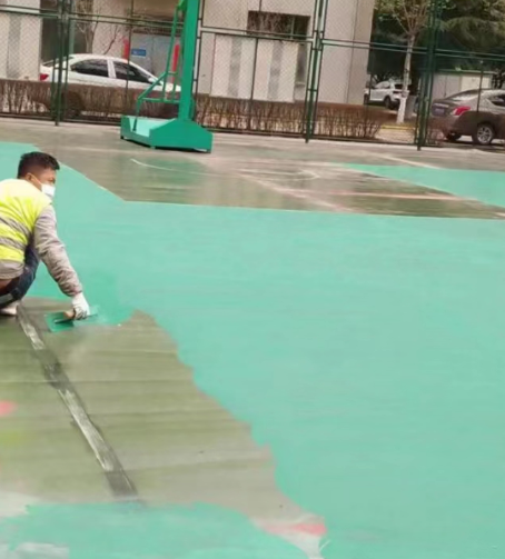 江津球场地面翻新